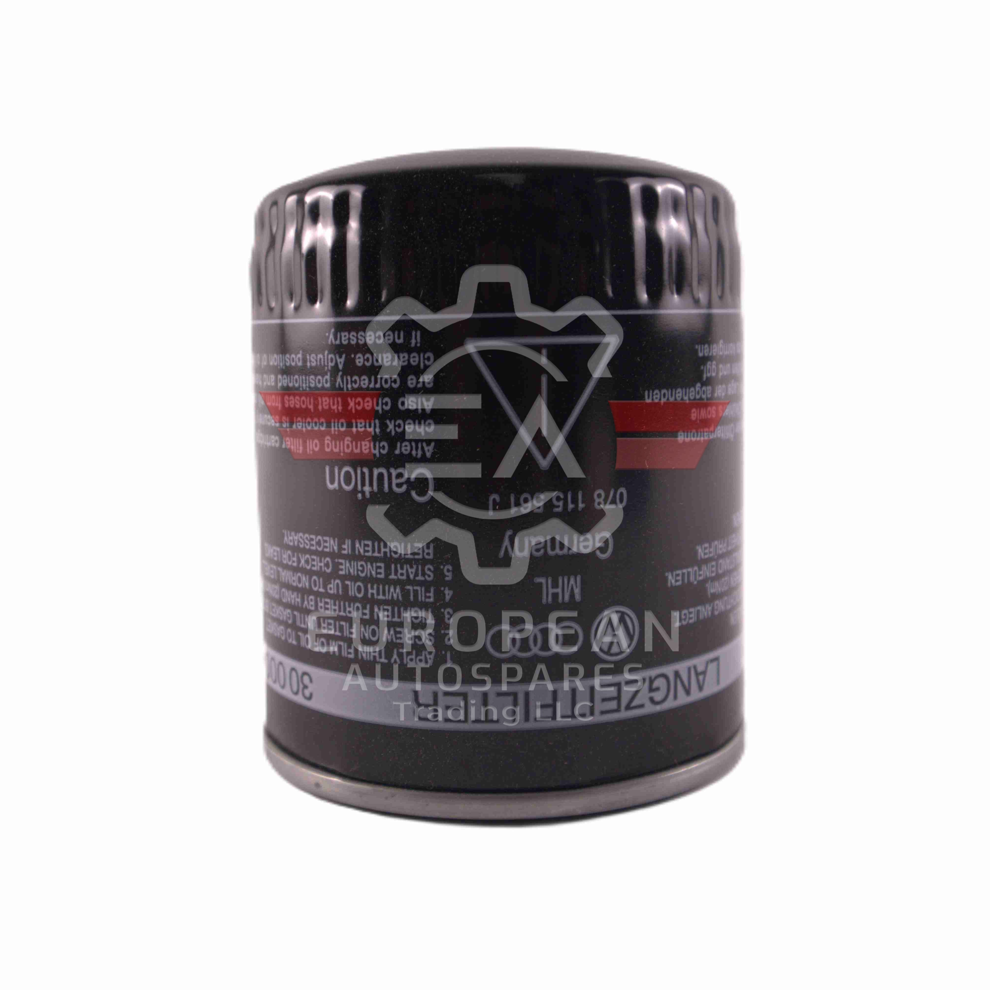 Genuine Audi Engine Oil Filter for A4, A6, S4 078115561J European Autospares Trading LLC