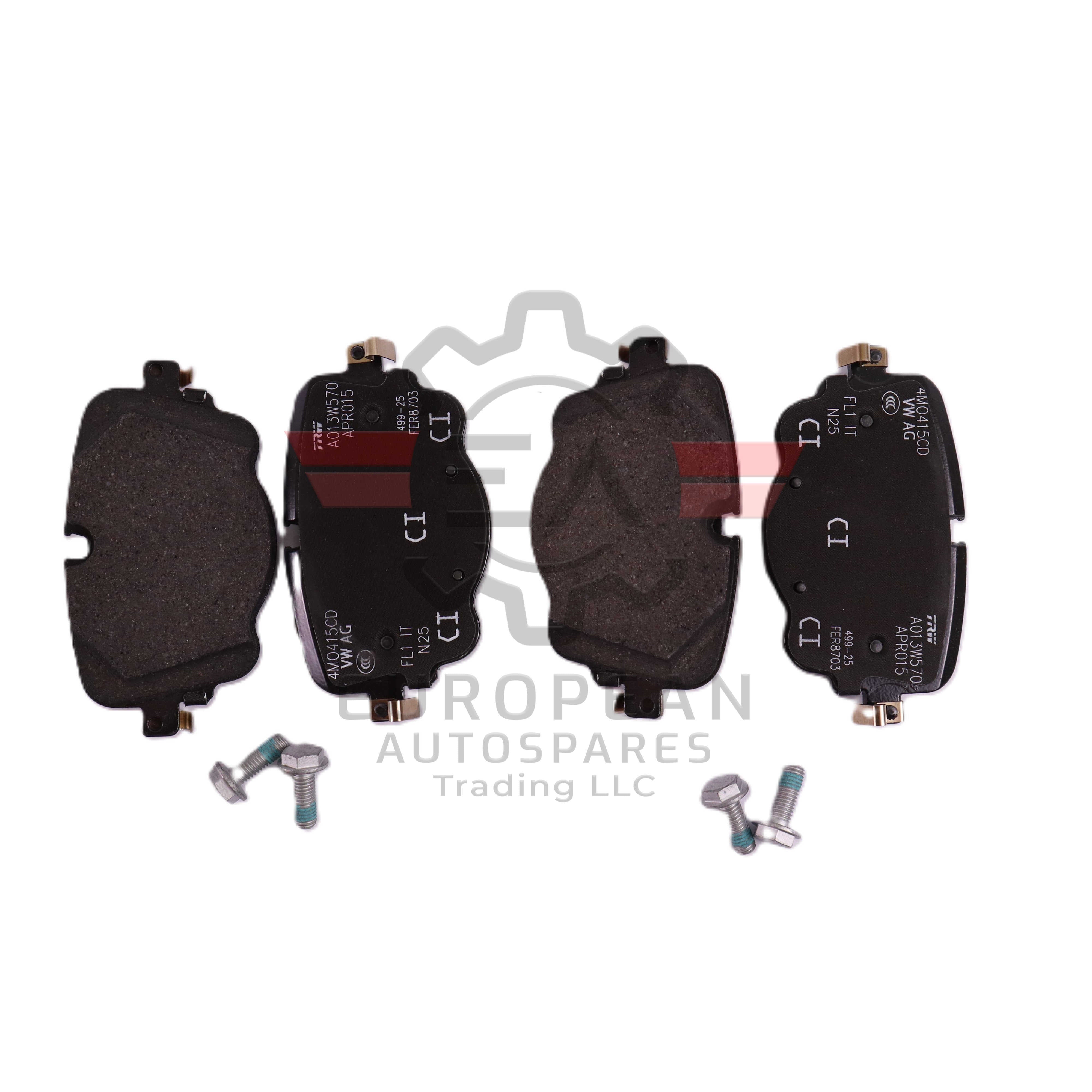 Genuine Bentley Bentayga Rear Brake Pad Set 4M0698451BJ European Autospares Trading LLC