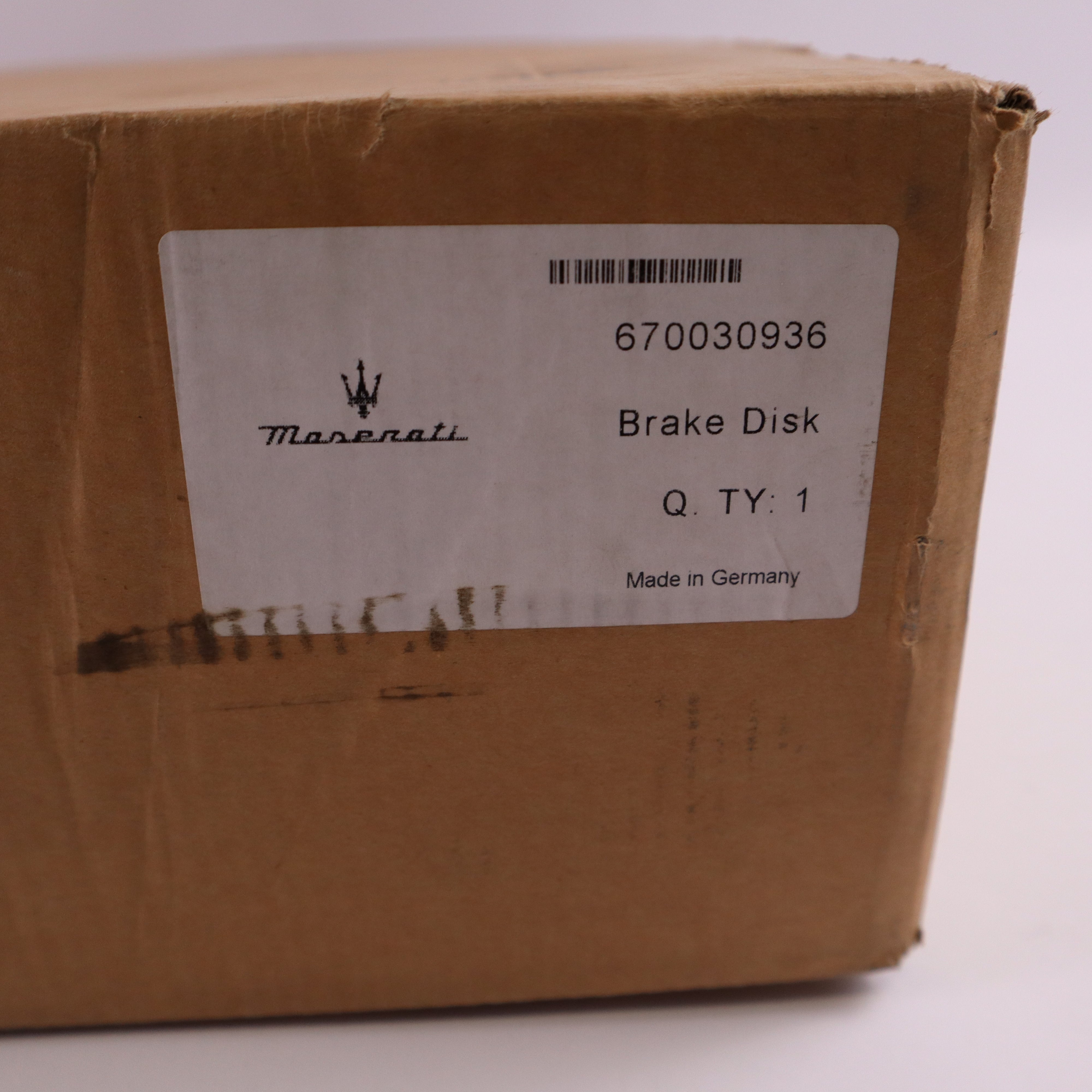 Genuine Maserati Front Brake Disc 670030936 Genuine Maserati Front Brake Disc 670030936