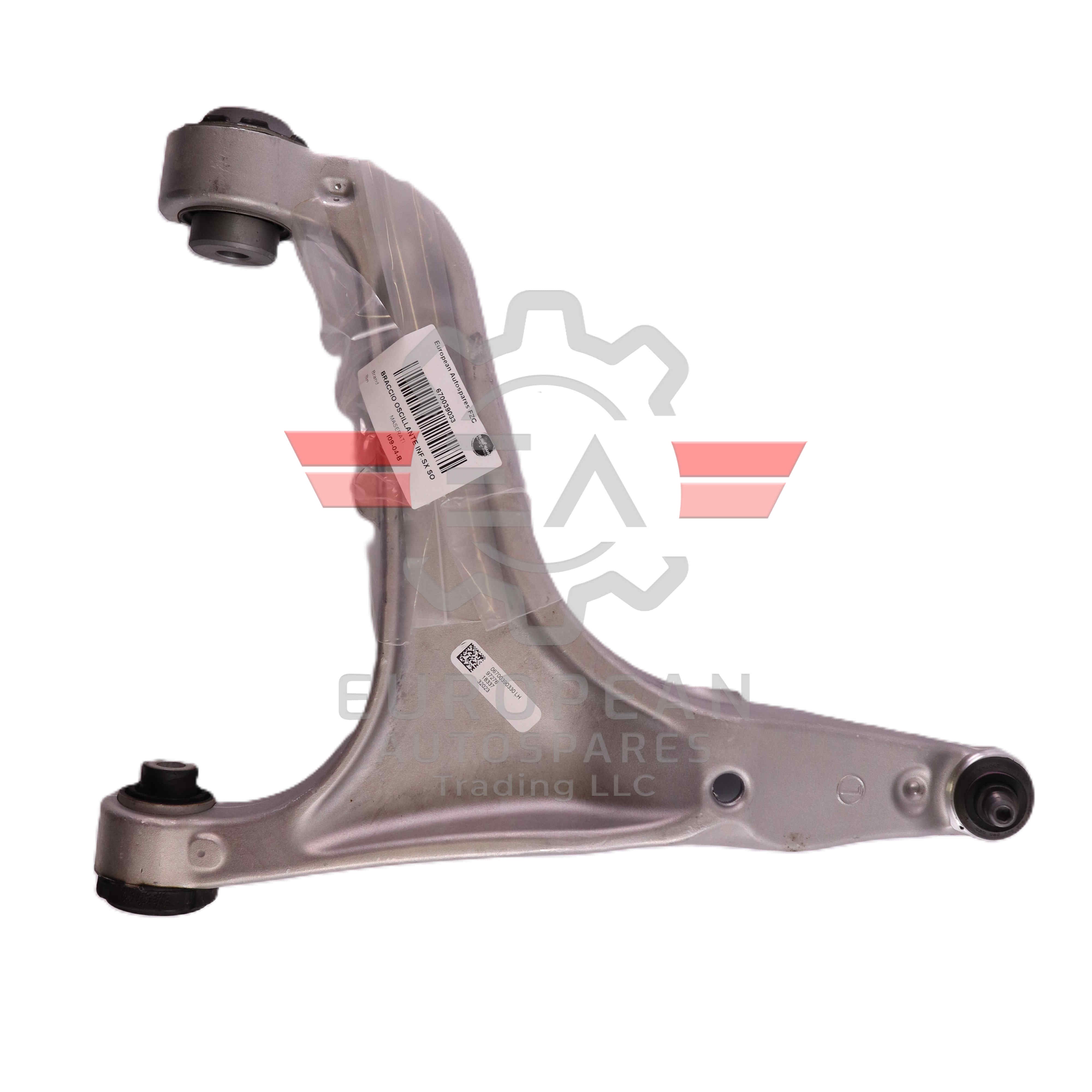 Genuine Maserati Front Lower Control Arm LH 670039033 European Autospares Trading LLC