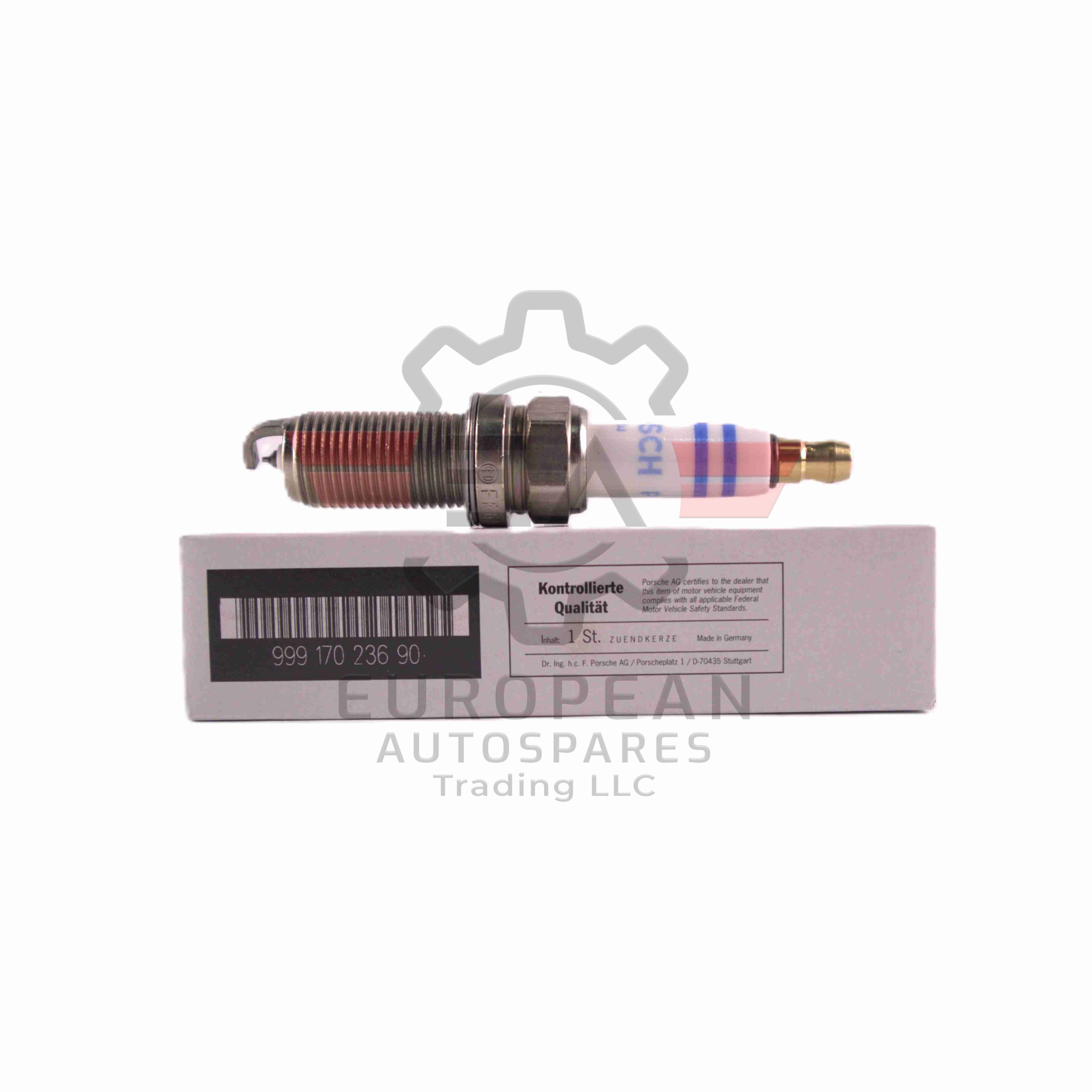 Genuine Spark Plug For Porsche 911, Cayenne 99917023690 European Autospares Trading LLC