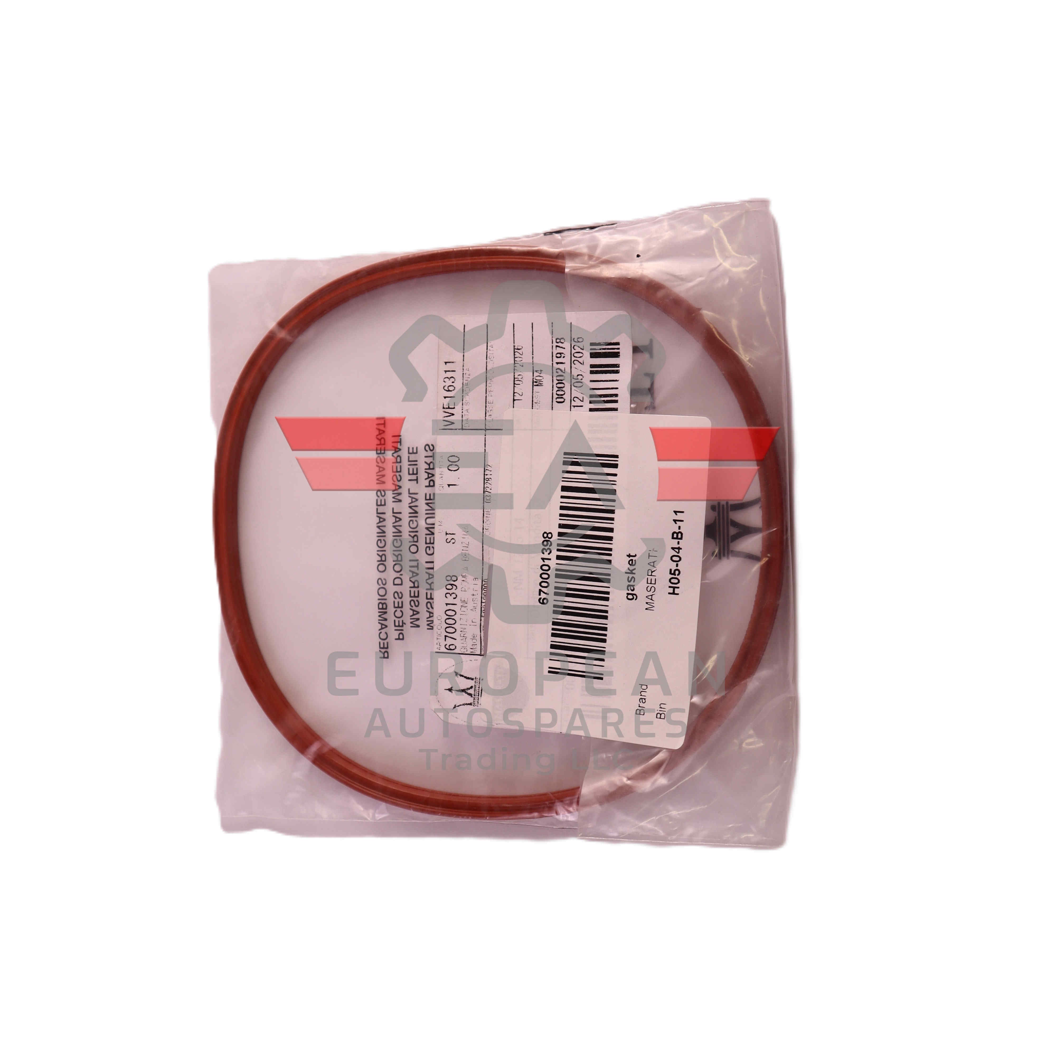 Genuine Maserati Fuel Pump Gasket 670001398 - European Autospares Trading LLC