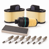 Maserati V6 Petrol Service Bundle - Oil, Air, AC & Spark Plugs (311401, 670001545, 670005021, 310235) European Autospares Trading LLC