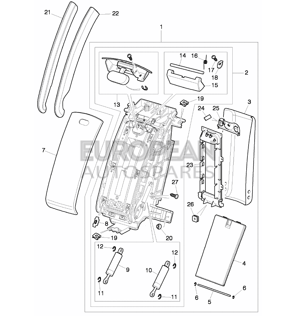 3W5885249D-Bentley SIDE PANEL TRIM          