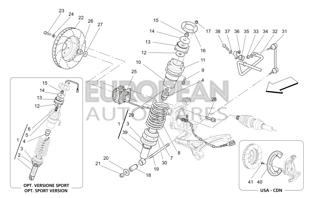 386600329-Maserati SPACER FOR PAD SUPPORT