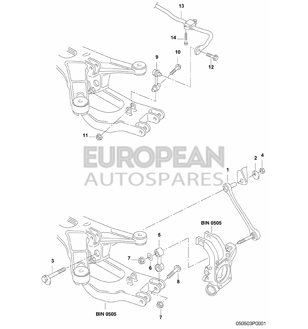 3W0511407E-Bentley ANTI-ROLL BAR            