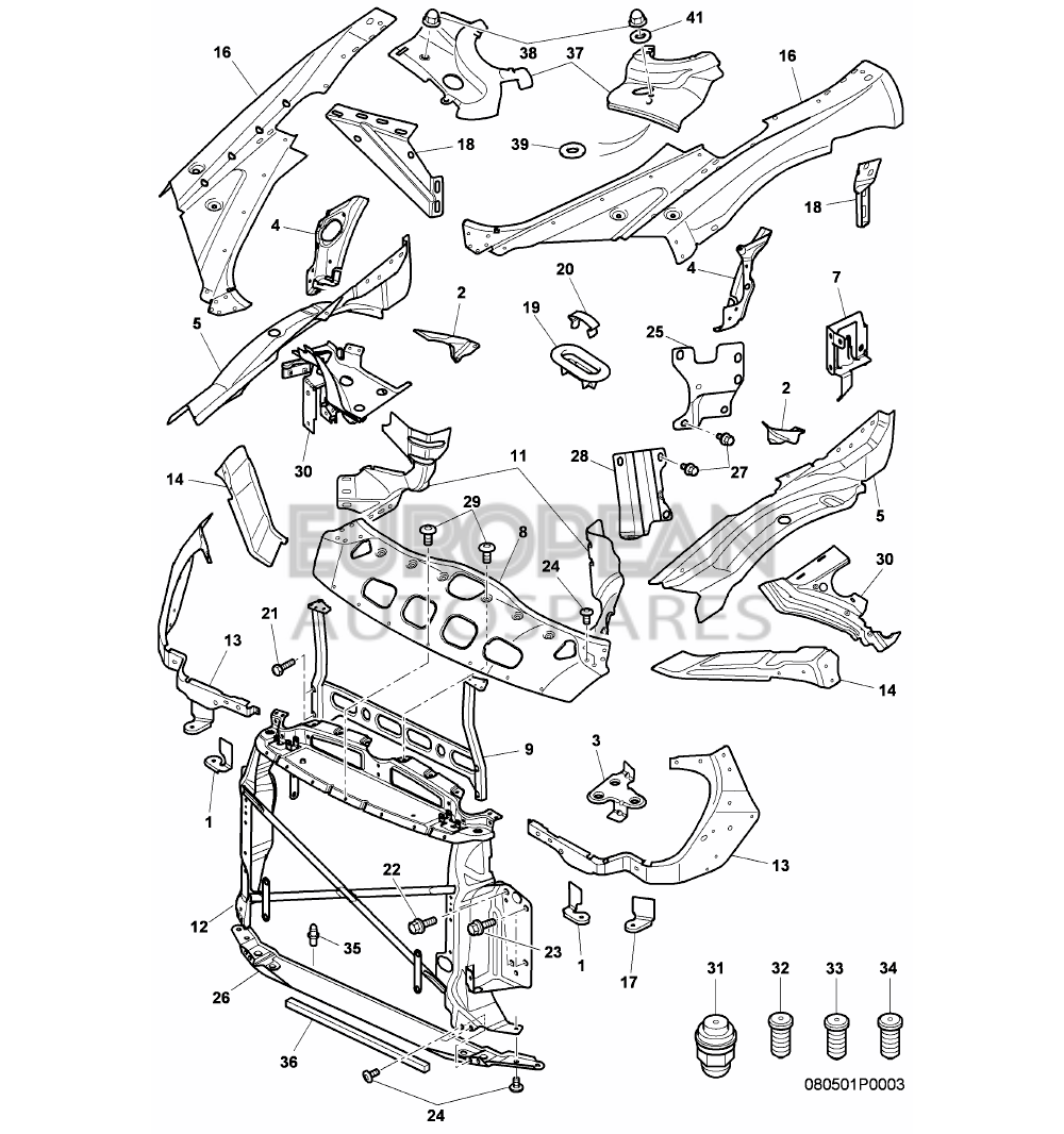 3W0806069A-Bentley BRACKET FOR CHARGE AIR CO