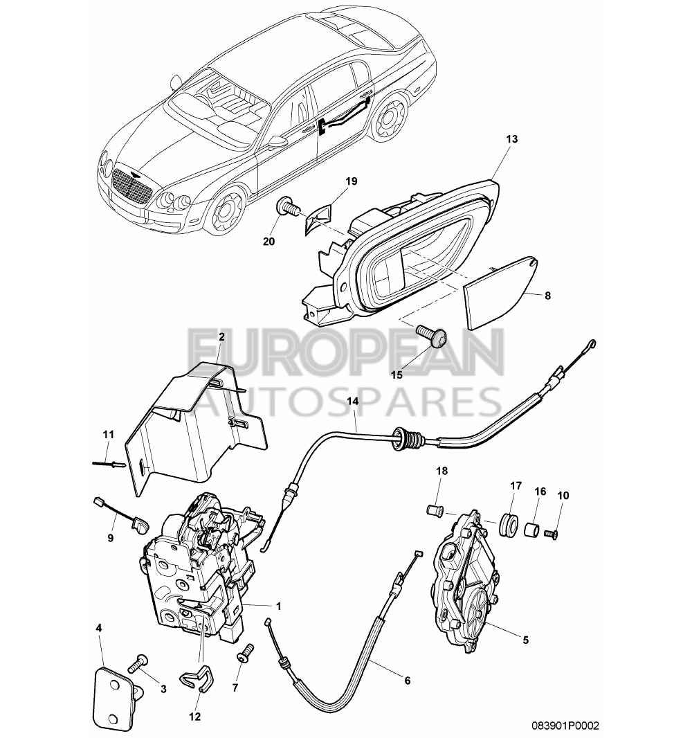 3D0839349C-Bentley LATCH                    