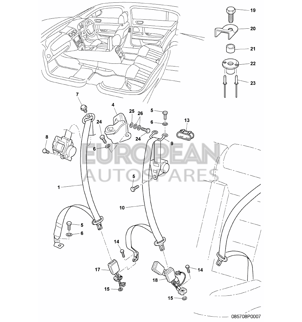 3D0857863-Bentley MOUNTING                 