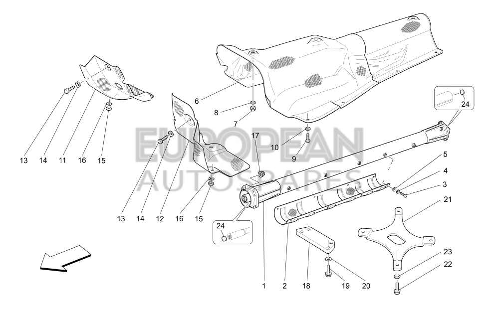 207742-Maserati ENGINE-GEARBOX CONNECTING TUBE