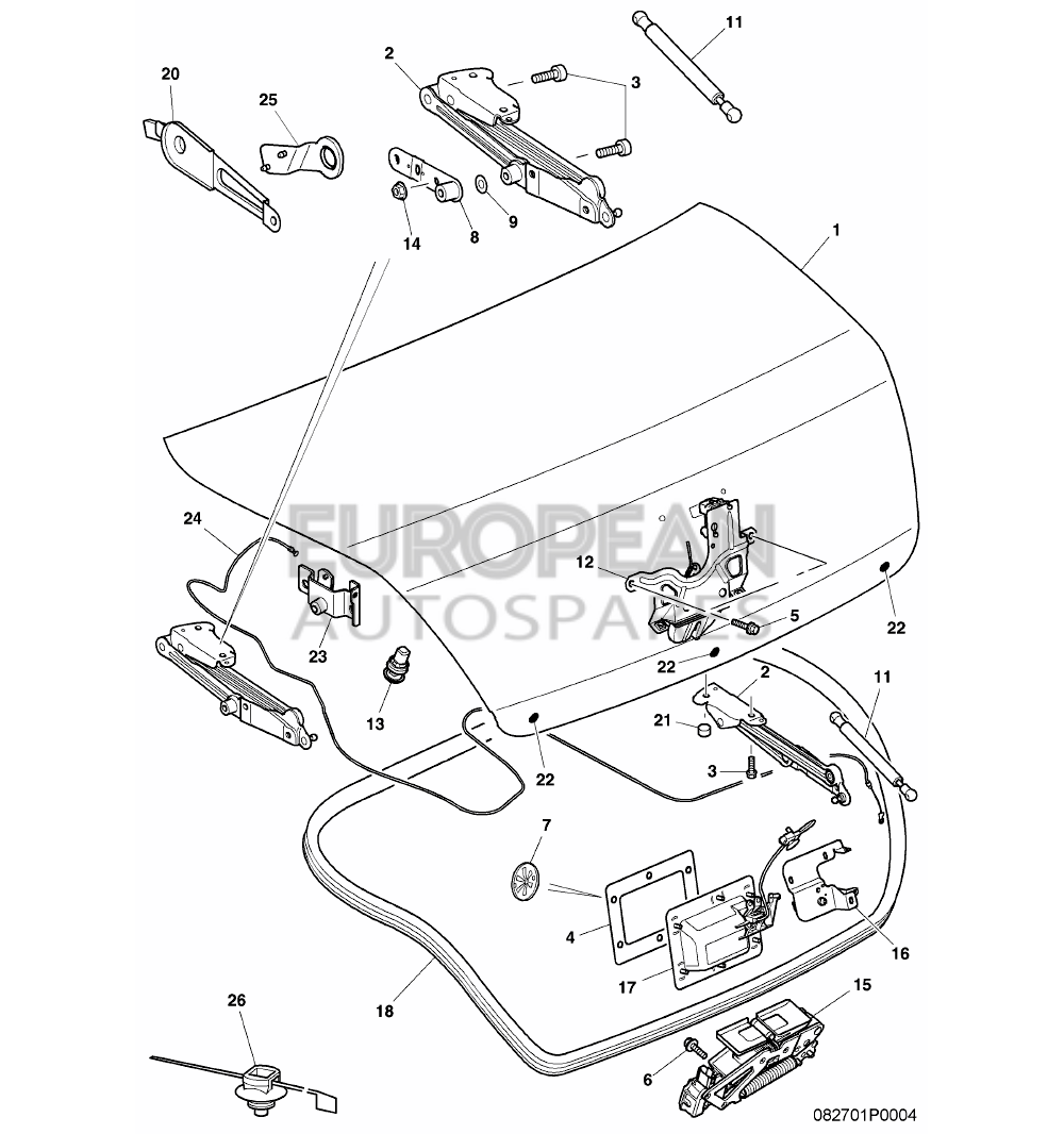 3D5827501D-Bentley LID LOCK WITH MICRO- SWIT