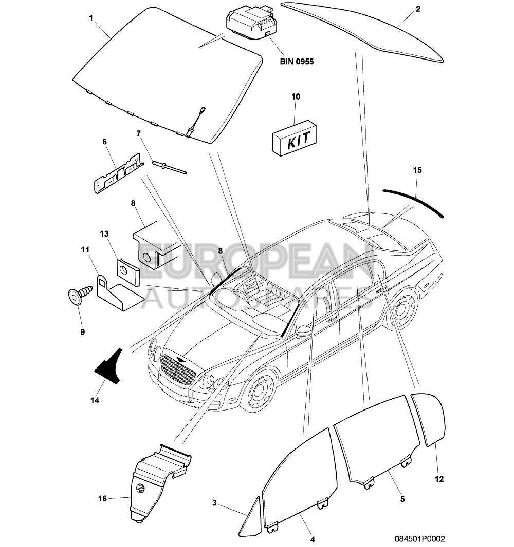 3D5853707B-Bentley RETAINING CLIP           