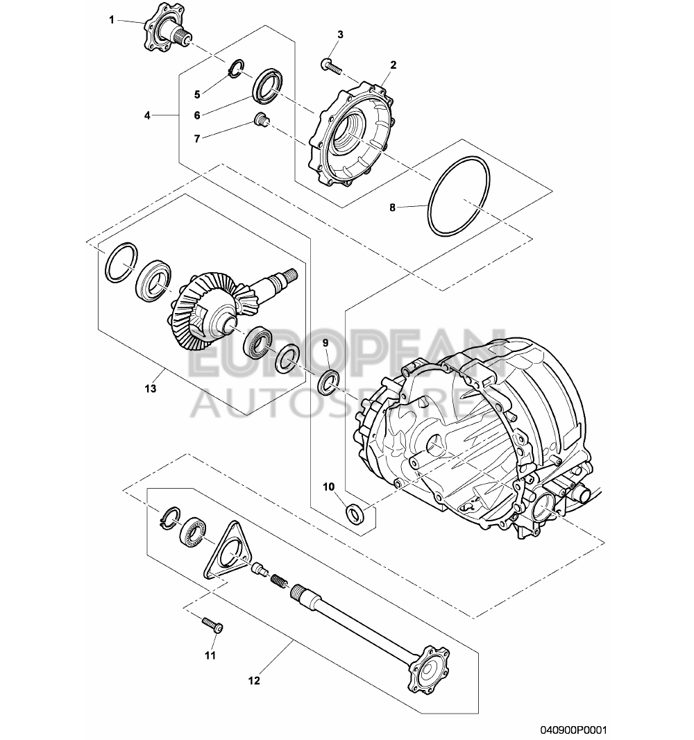 3W0498147-Bentley REPAIR KIT FOR DIFFERENTI