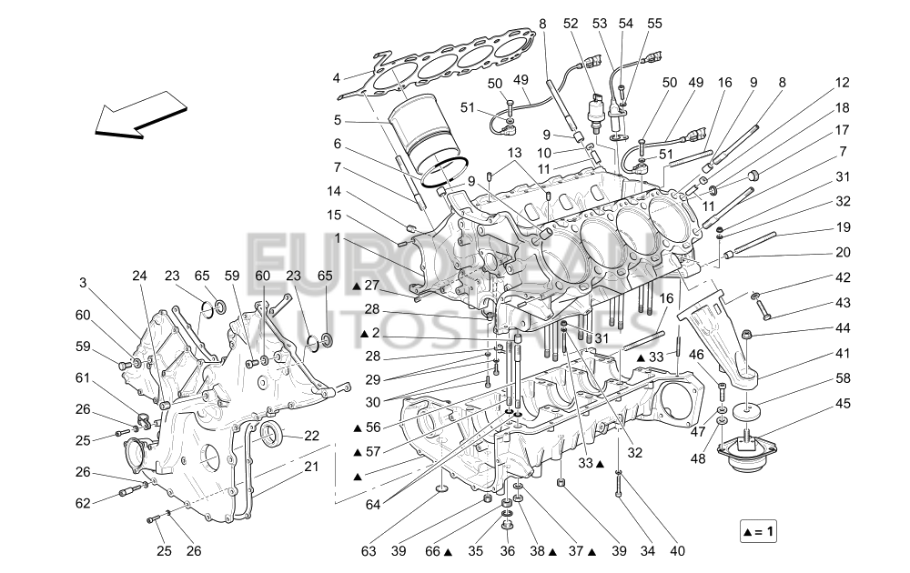 736043040-Maserati ENGINE ASSEMBLY