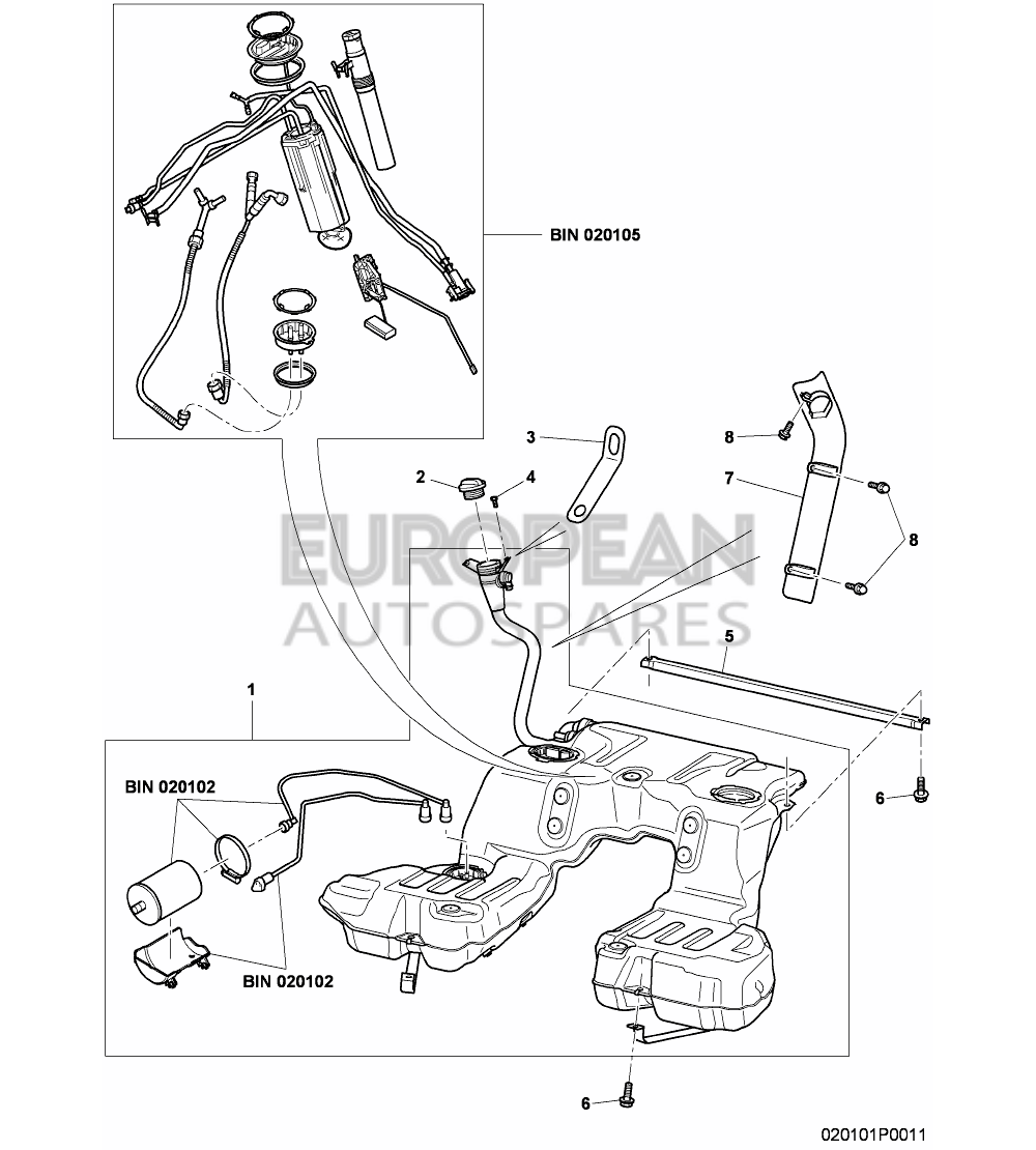 3W8201021N-Bentley FUEL TANK                