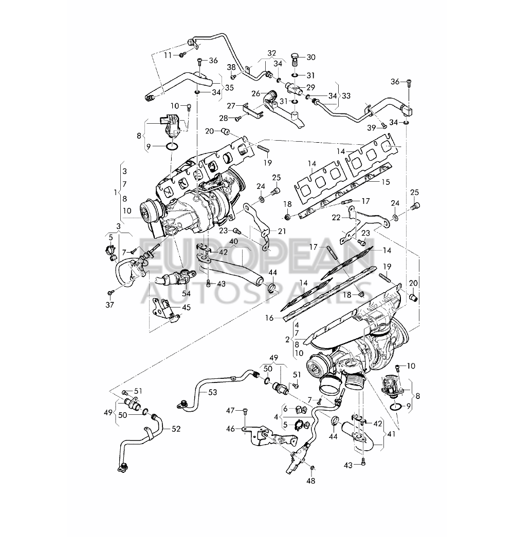 07P145701-Bentley EXHAUST GAS TURBOCHARGER 