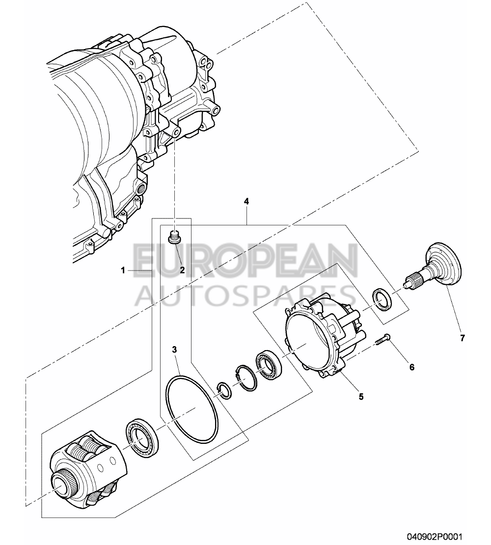 3W0498114A-Bentley REPAIR KIT FOR DIFFERENTI