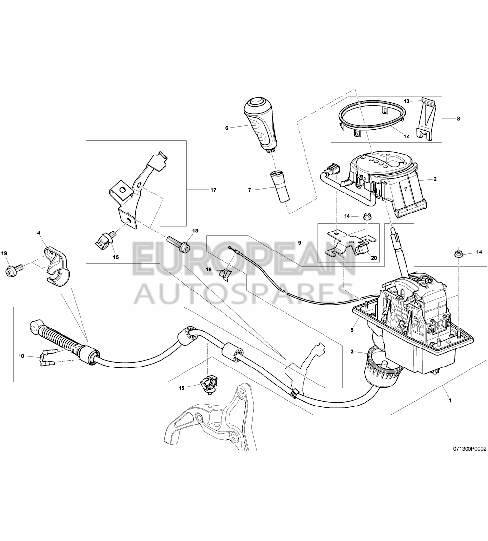 3W0711118H-Bentley GEARSTICK KNOB           