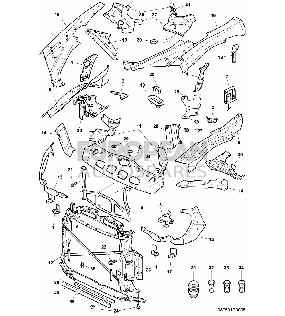 WHT000868-Bentley WELD STUDS WITH CAP NUTS 