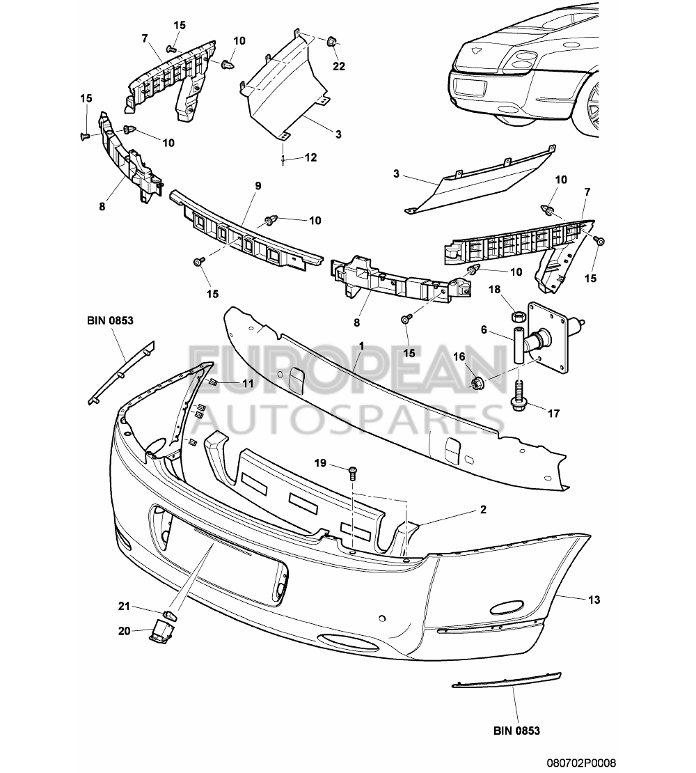 3W8807862B-Bentley GUIDE PROFILE            