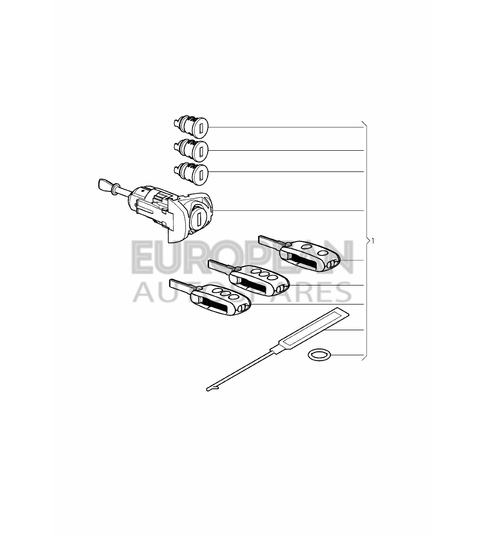 3W0800375JE-Bentley 1 SET: LOCKS             