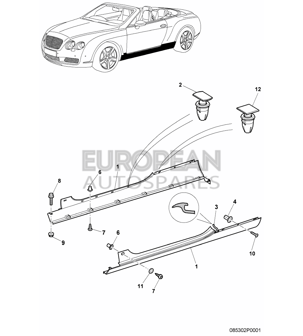 N90648701-Bentley OVAL HEXAGON SOCKET HEAD 