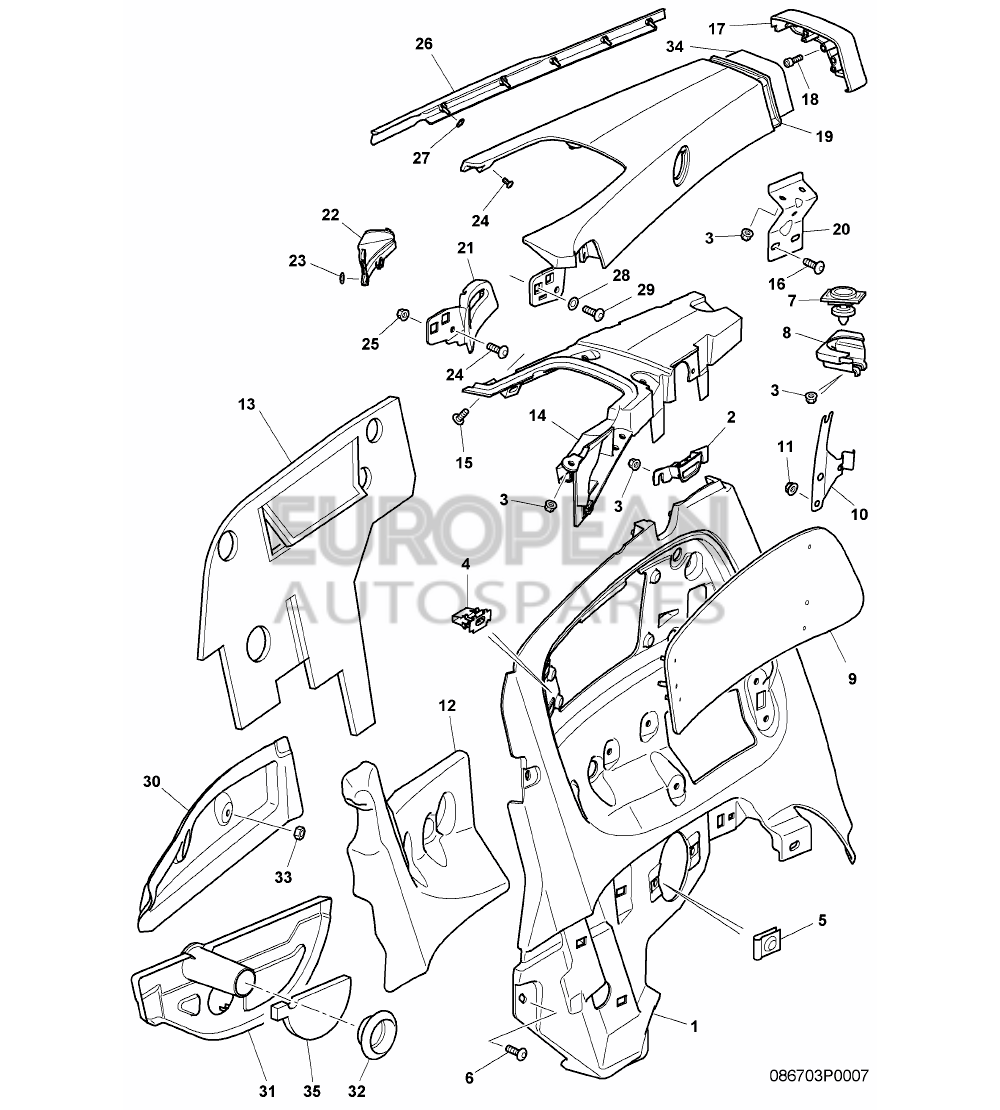 3W7845511-Bentley WATER DEFLECTOR          