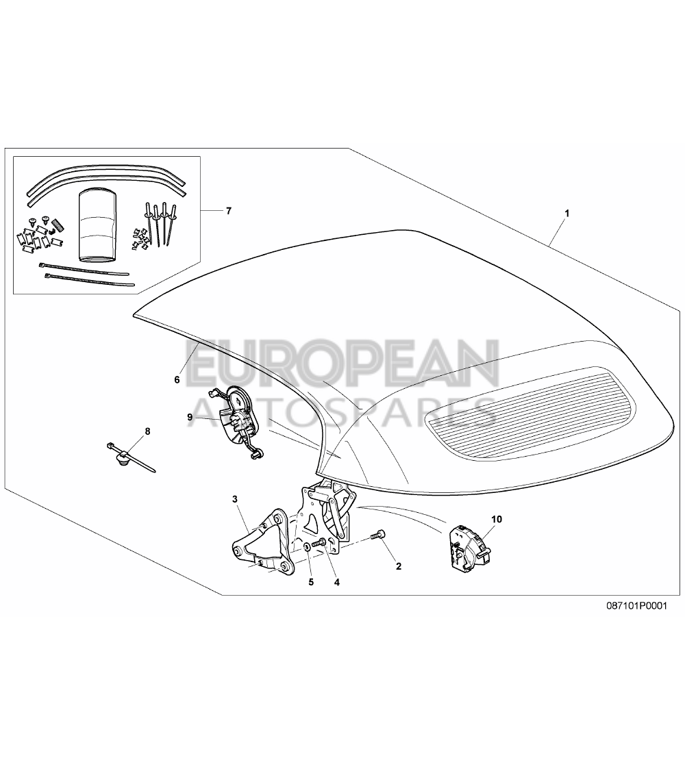 3W7871107A-Bentley BACK PLATE               