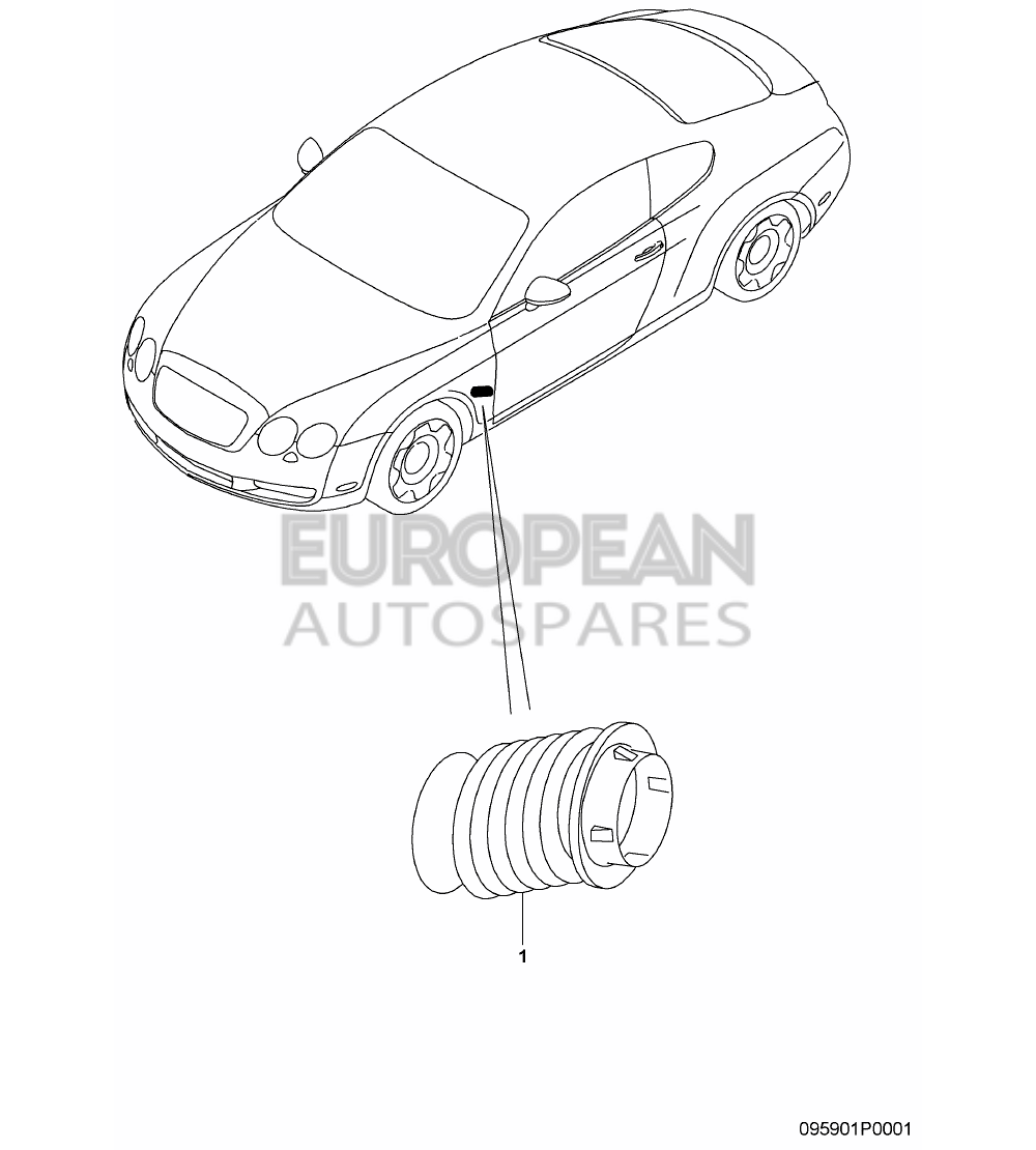 3W0959843A-Bentley BELLOWS                  