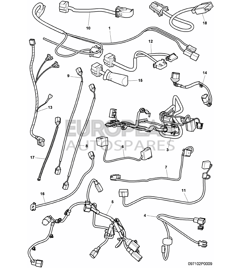 3W8971309A-Bentley WIRING SET FOR FUEL QUALI