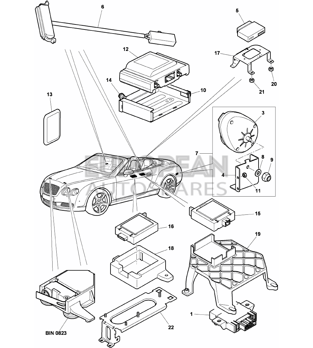 3W7951172A-Bentley CONTROL UNIT FOR MOTION S