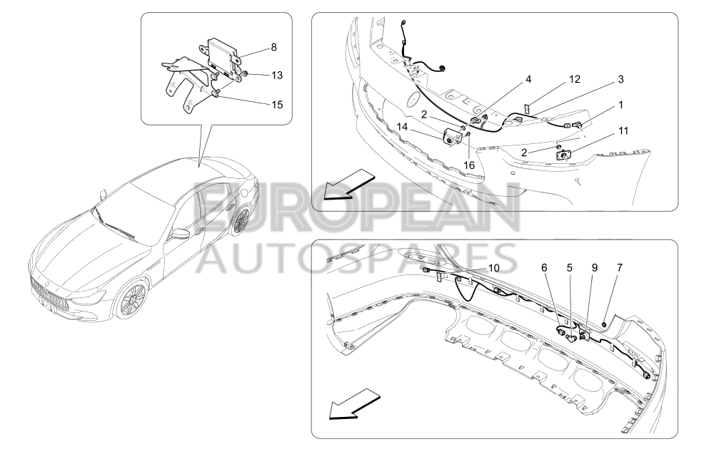 670005173-Maserati Coaxial Parking Sensor 