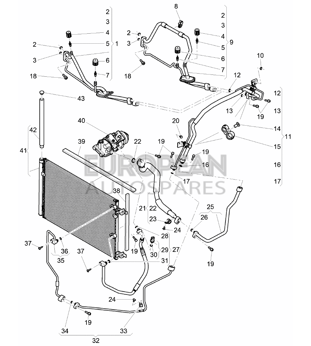 3W0260713B-Bentley SUCTION LINE             