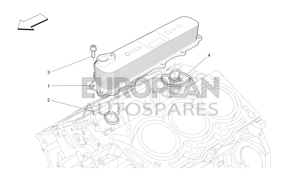 280256-Maserati WATER/OIL EXCHANGER