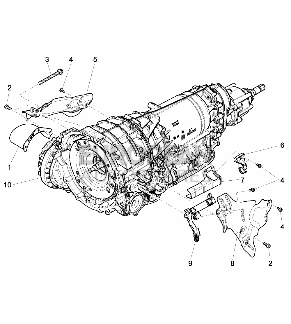 3W0301327E-Bentley GUARD PLATE FOR GEARBOX  