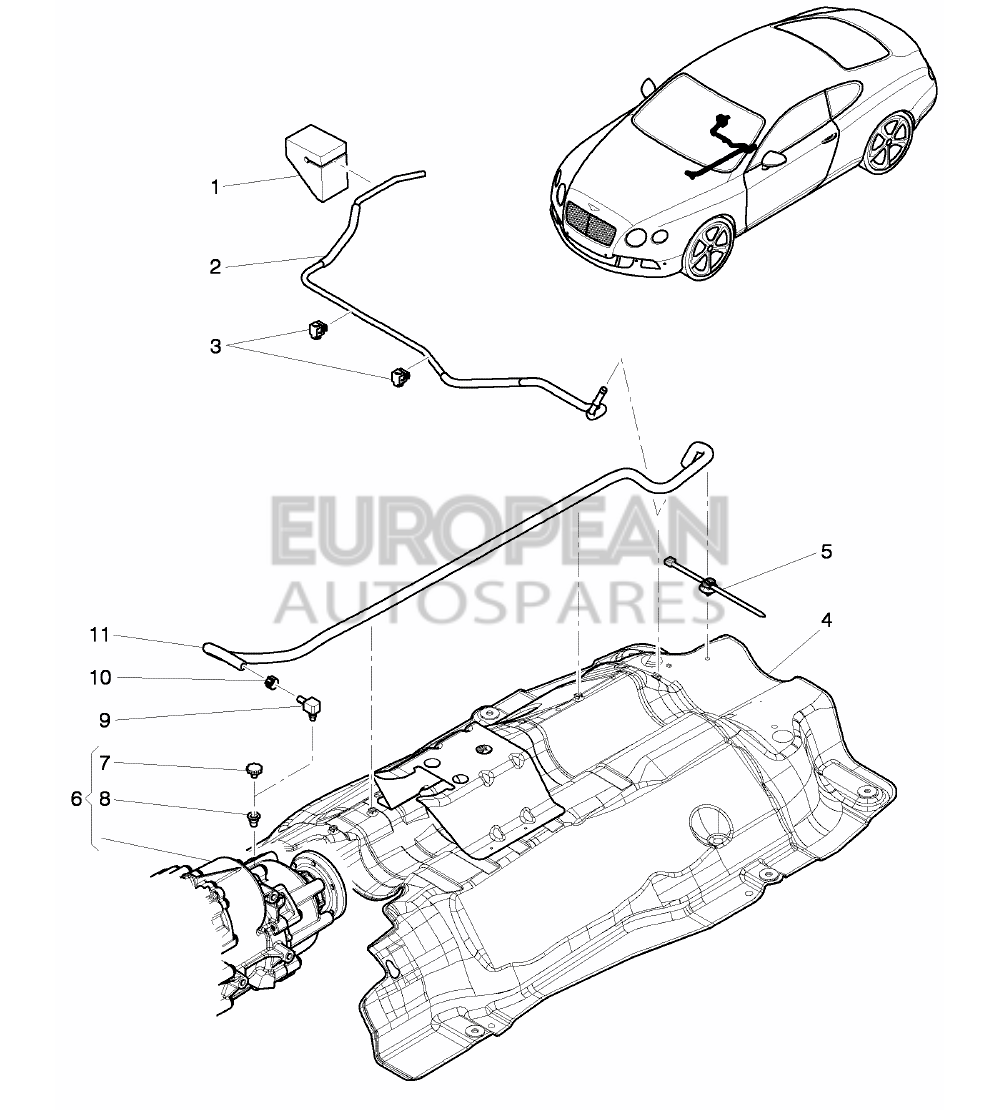 01V409847-Bentley BREATHER LINE            