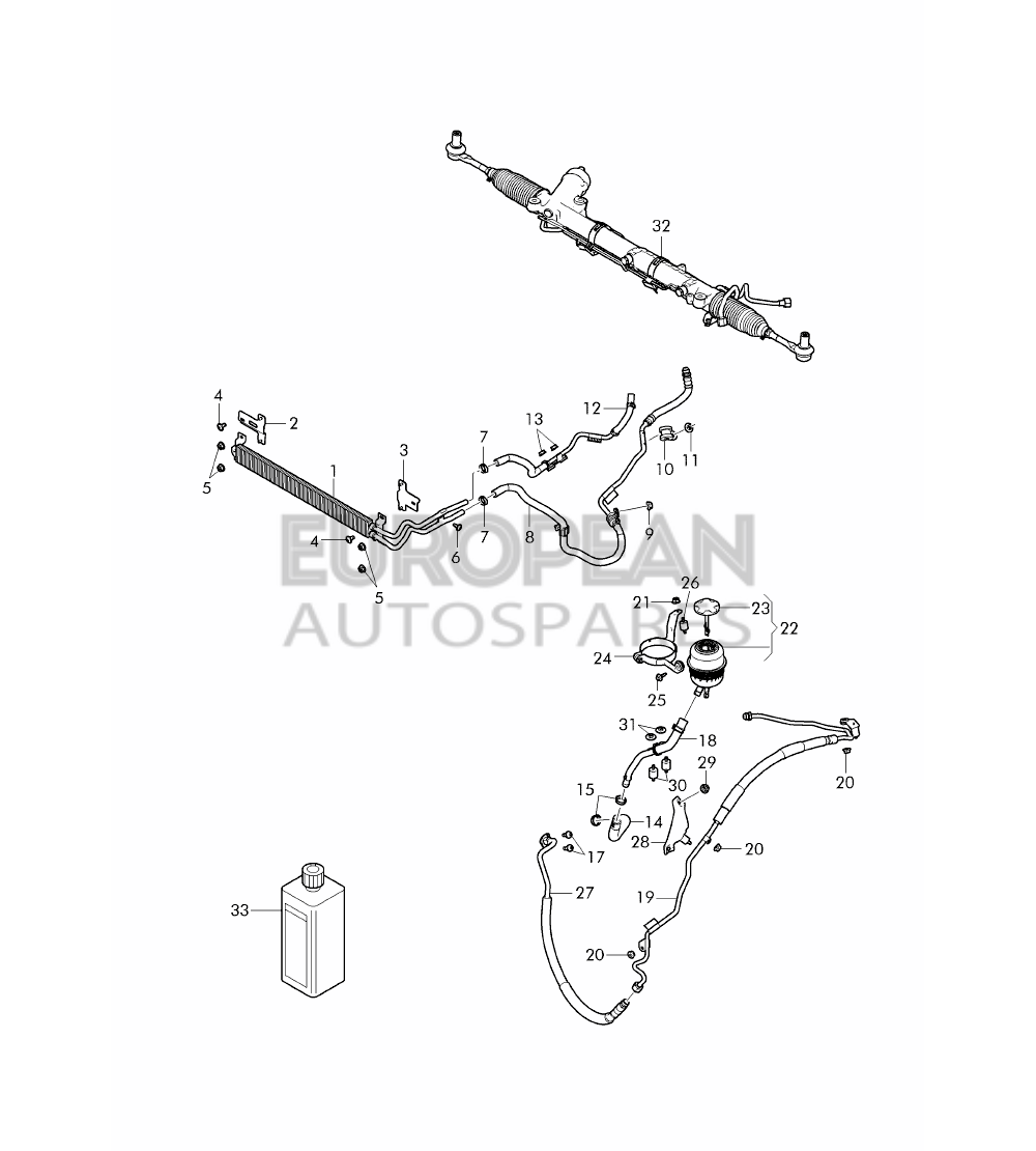 3W0422885G-Bentley OIL COOLER               