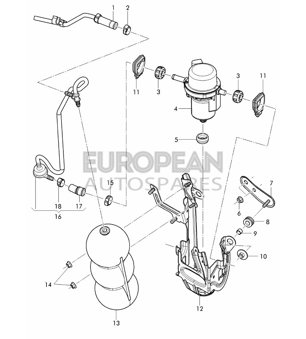 4W0612419A-Bentley VACUUM HOSE WITH NON-RETU