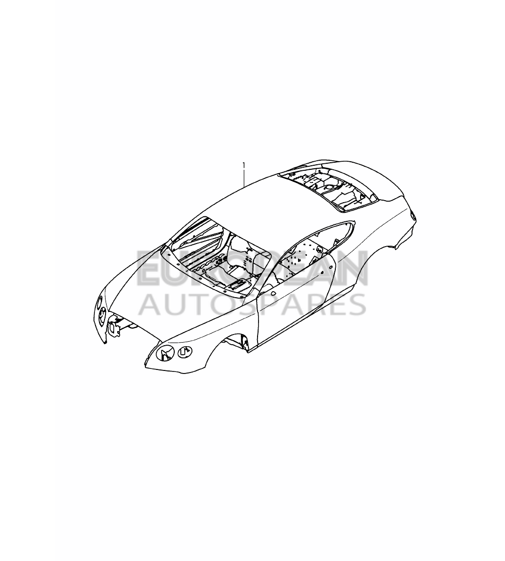 3W8800401BQ-Bentley body shell Pedestrian protection D - MJ 2015>>