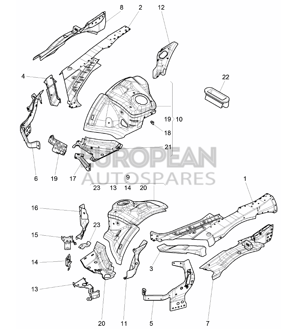 3W0422162A-Bentley BRACKET                  