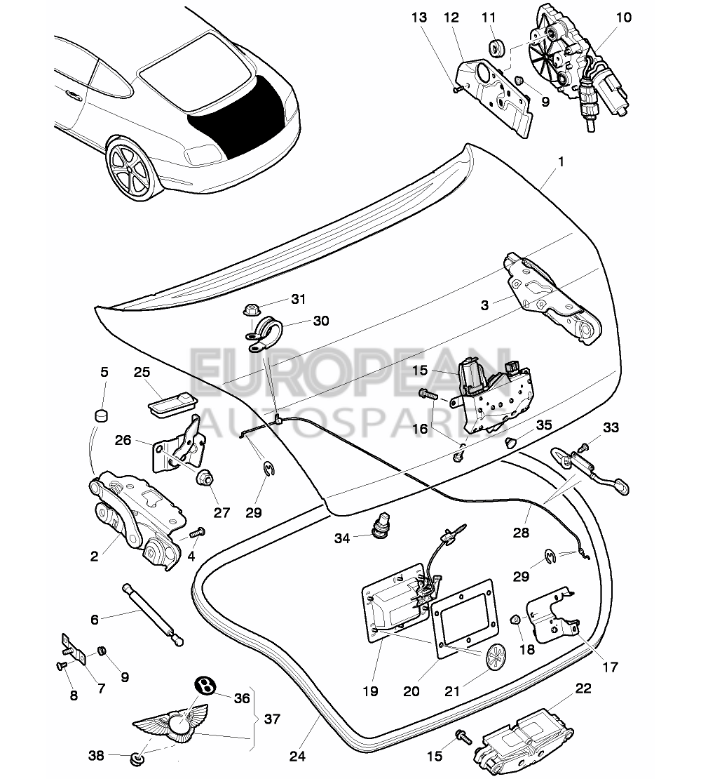 3W8827705B-Bentley SEAL                     