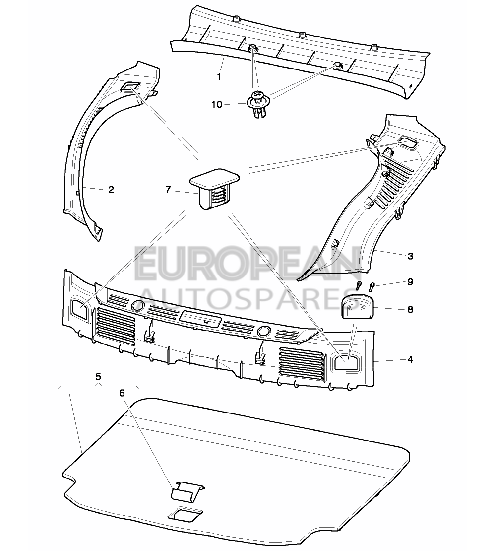 3W0863547F-Bentley cover for spare wheel well D >> - 12.10.2015