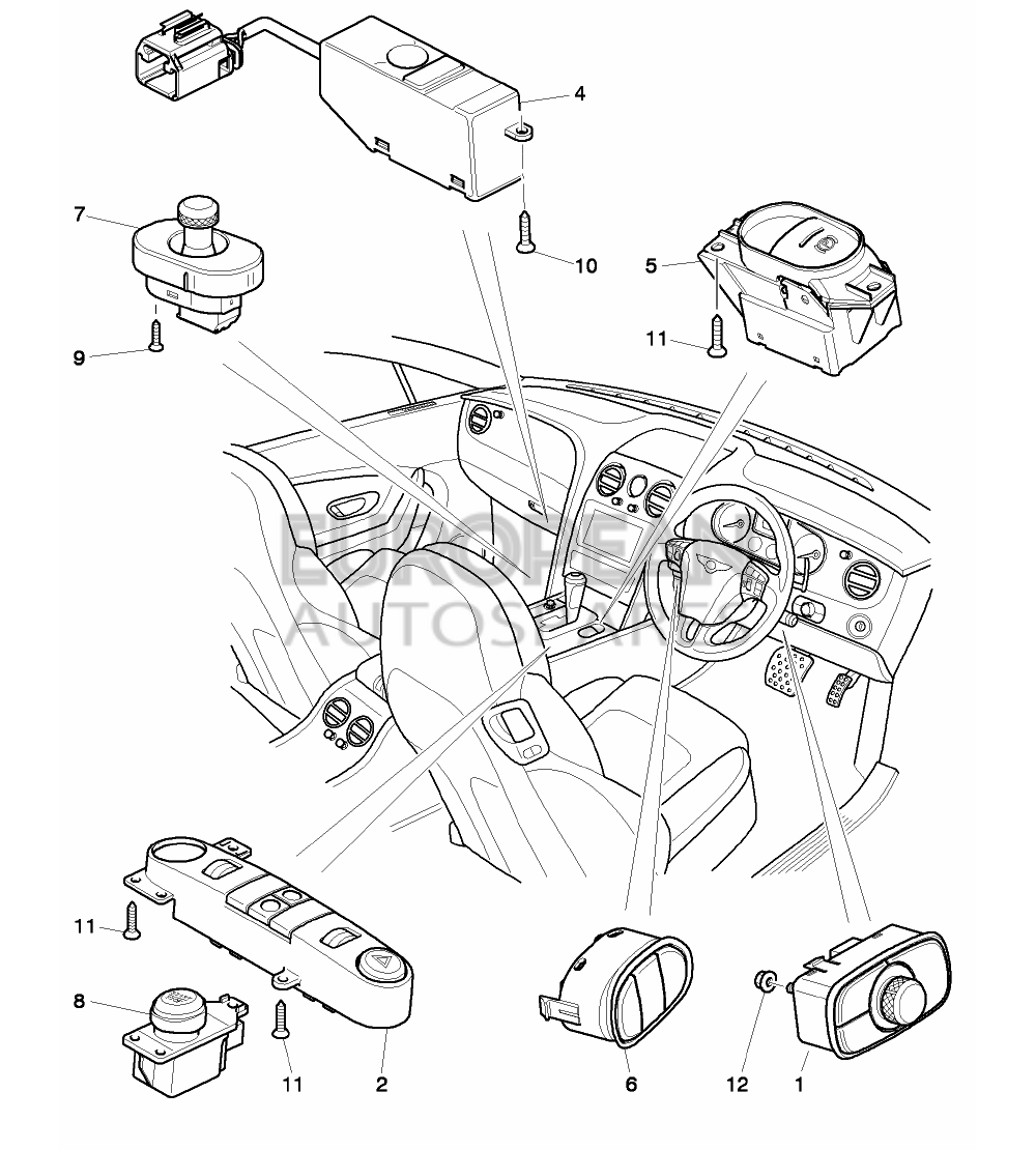 3W0959676E-Bentley SWITCH UNIT              