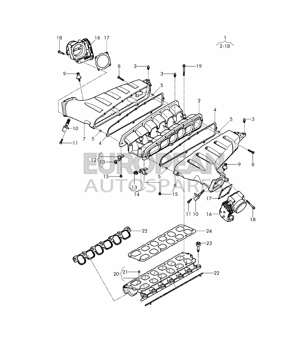 07C133221AT-Bentley INTAKE MANIFOLD          