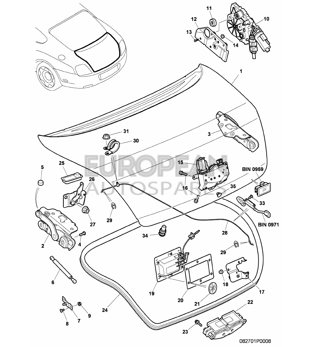 3W8827735A-Bentley BRACKET                  