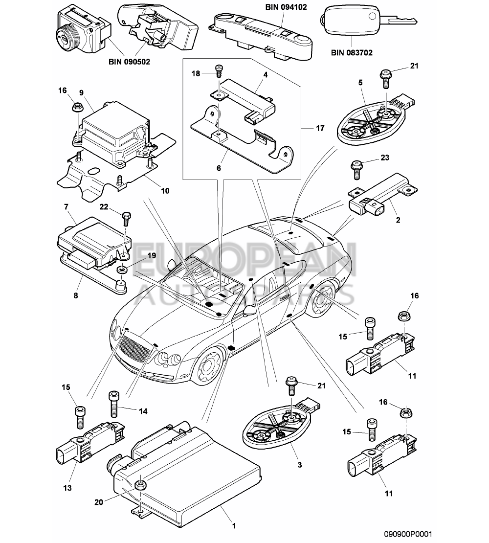 3W0907461-Bentley BRACKET                  