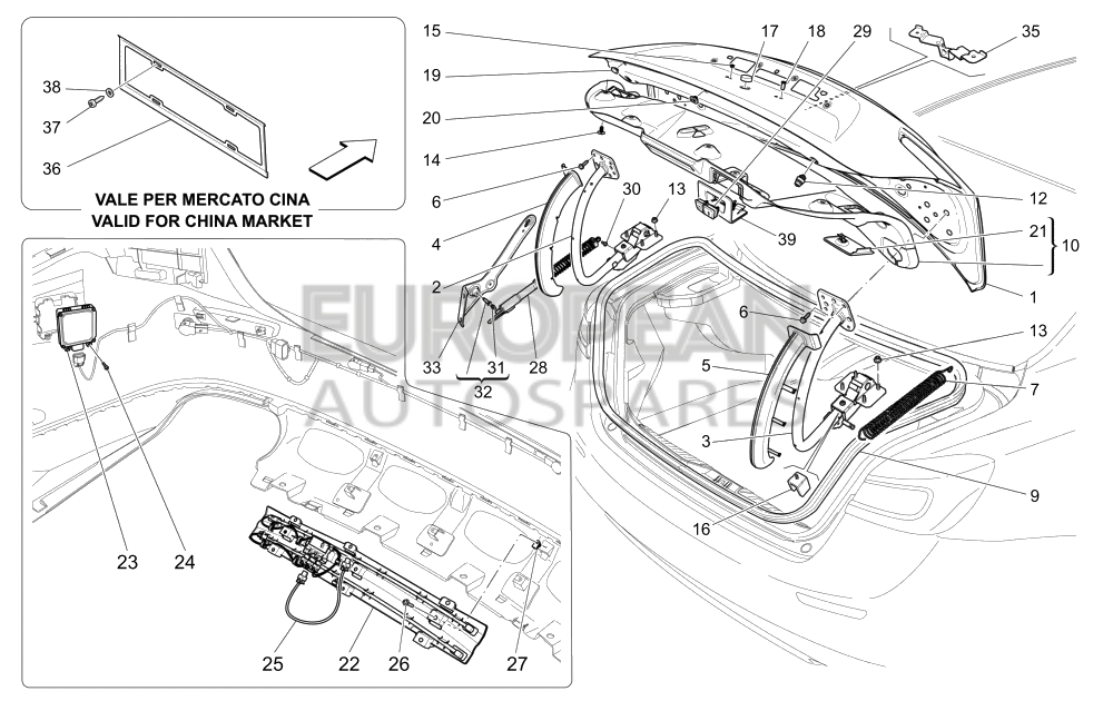 670102913-Maserati LIFTGATE OPENING SENSOR