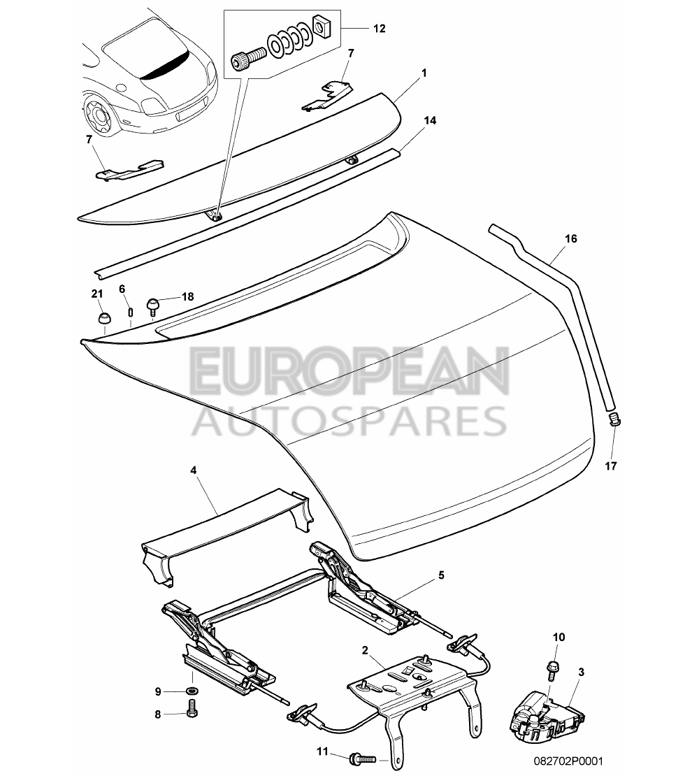 3W8827945C-Bentley BRACKET                  