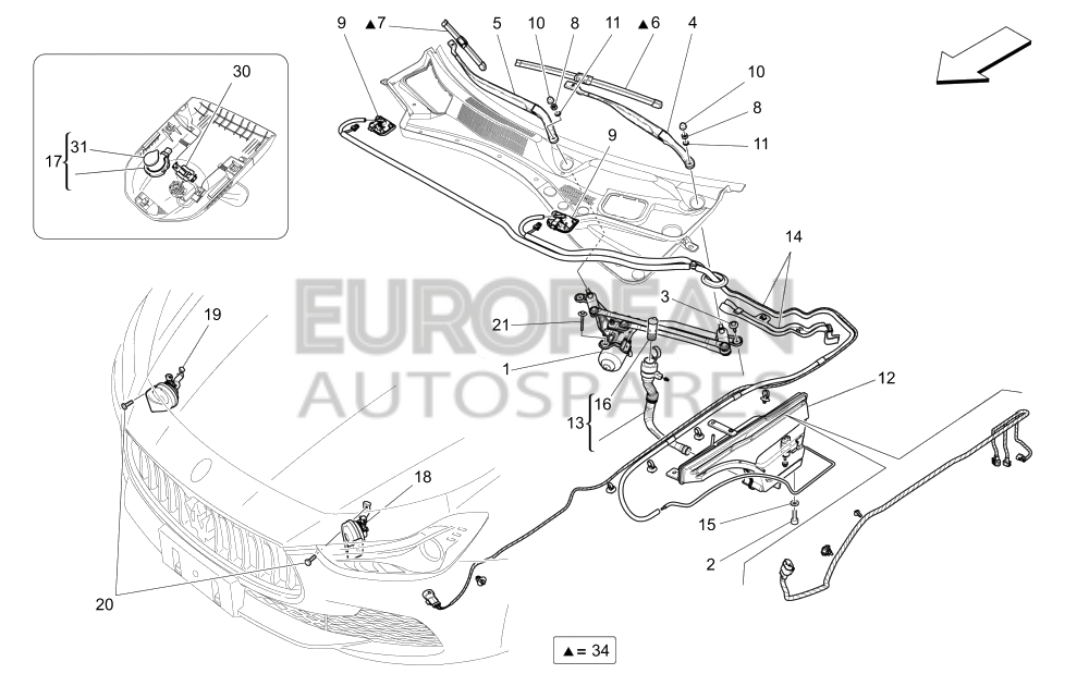 673007345-Maserati RAIN SENSOR GELPAD 