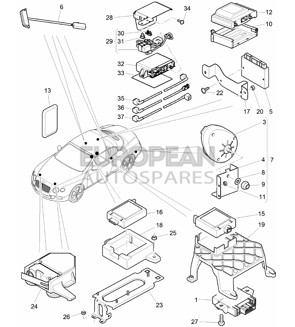 3W2998401C-Bentley CABLE                    